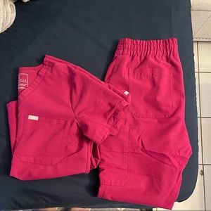 Figs Set Dark Magenta Size M